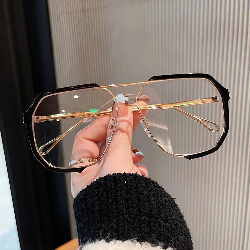 Oversized Sunglasses Women 2023 New Unique One Piece Fashion Sunglasses For Men UV400 Punk Glasses Trending Female Eyewear UV400