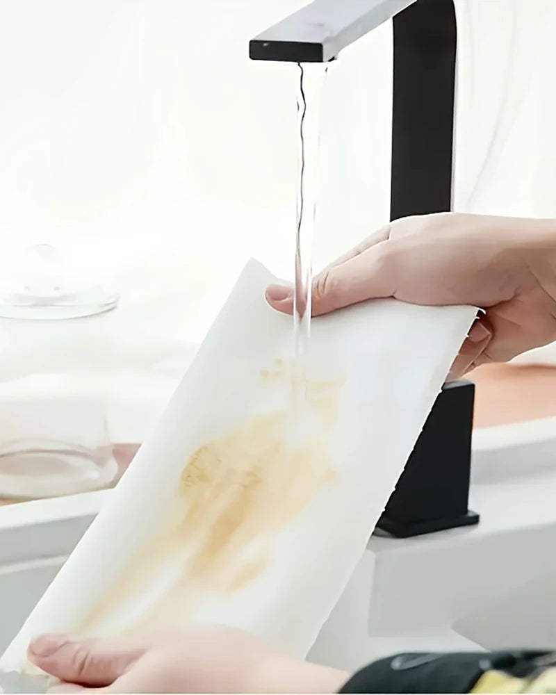 1 roll (400 sheets), lazy cloth, disposable kitchen tissue, washable dry and wet dual-use towel, dishcloth, non stick oil cloth,