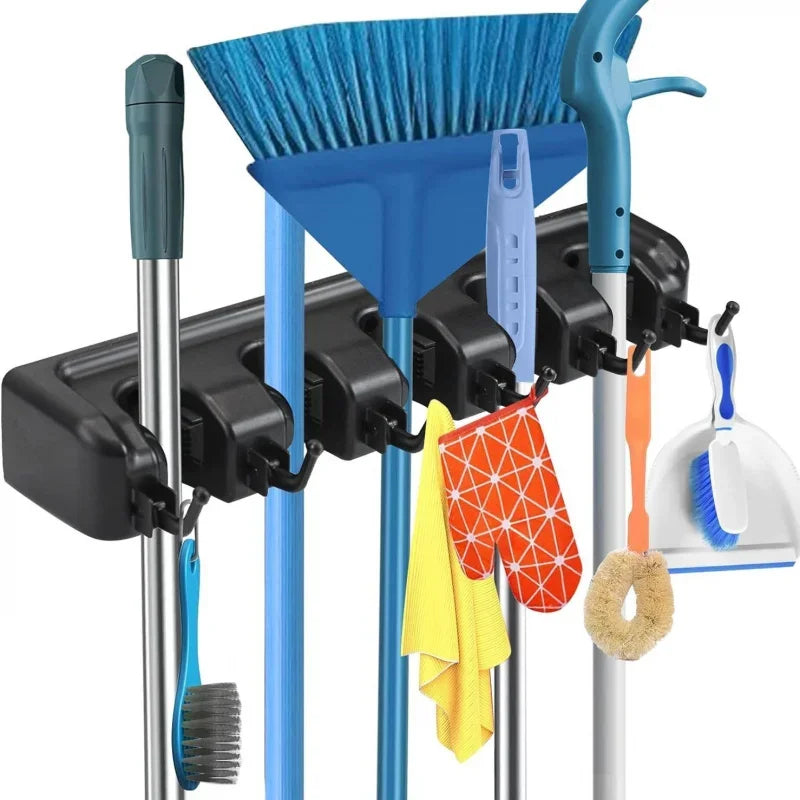 1PCS New product mop holder, household items mop holder, kitchen and bathroom mop hanger, hook, magic broom holder